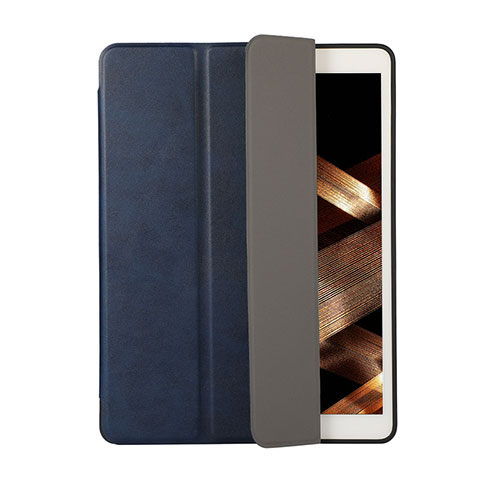 Handytasche Stand Schutzhülle Flip Leder Hülle H03 für Apple New iPad 9.7 (2017) Blau