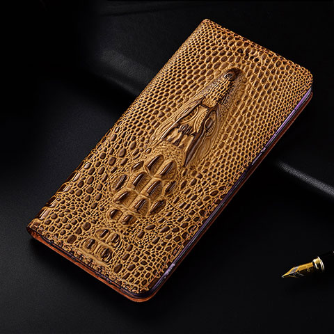 Handytasche Stand Schutzhülle Flip Leder Hülle H03P für Asus ROG Phone 5s Braun