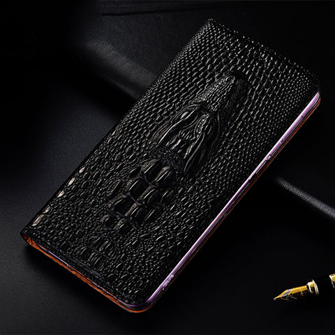 Handytasche Stand Schutzhülle Flip Leder Hülle H03P für Huawei Honor 100 5G Schwarz