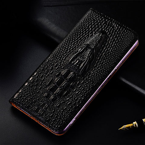 Handytasche Stand Schutzhülle Flip Leder Hülle H03P für Samsung Galaxy Note 20 5G Schwarz