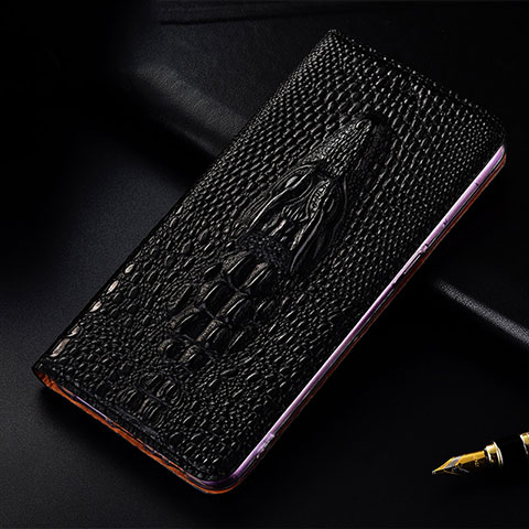 Handytasche Stand Schutzhülle Flip Leder Hülle H03P für Samsung Galaxy Note 20 Ultra 5G Schwarz