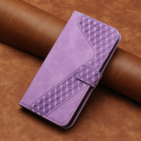 Handytasche Stand Schutzhülle Flip Leder Hülle H03X für Huawei Honor X7 Violett