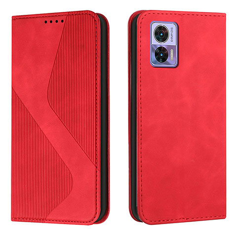 Handytasche Stand Schutzhülle Flip Leder Hülle H03X für Motorola Moto Edge 30 Lite 5G Rot