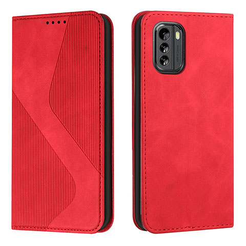 Handytasche Stand Schutzhülle Flip Leder Hülle H03X für Nokia G60 5G Rot