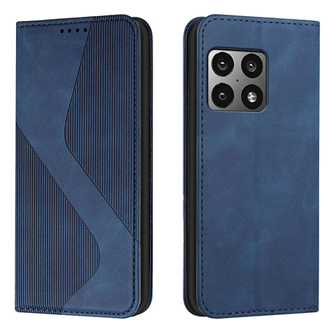 Handytasche Stand Schutzhülle Flip Leder Hülle H03X für OnePlus 10 Pro 5G Blau