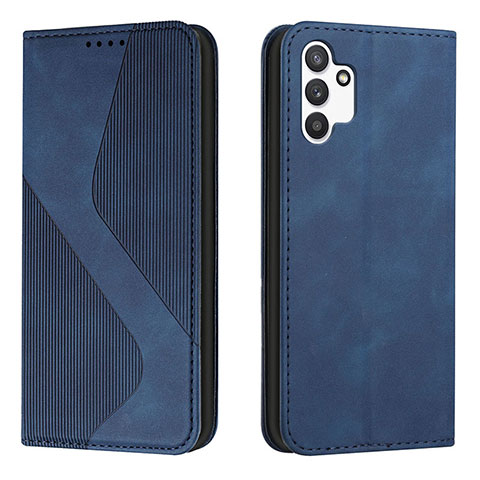 Handytasche Stand Schutzhülle Flip Leder Hülle H03X für Samsung Galaxy A13 4G Blau