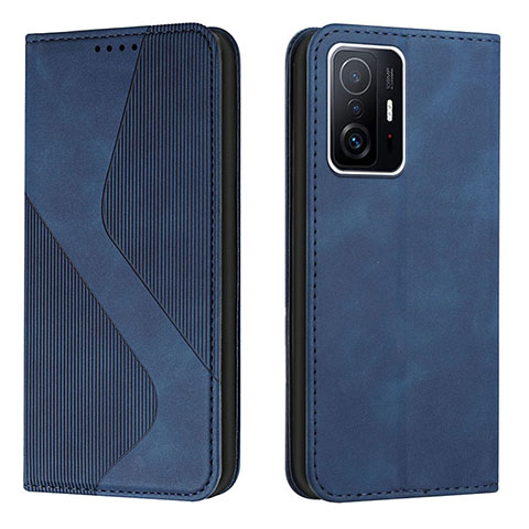 Handytasche Stand Schutzhülle Flip Leder Hülle H03X für Xiaomi Mi 11T 5G Blau