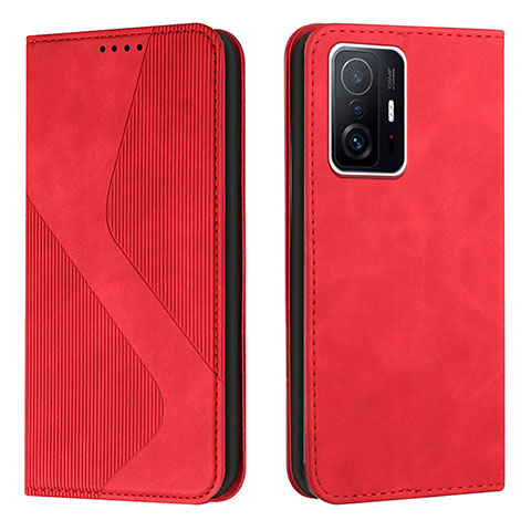 Handytasche Stand Schutzhülle Flip Leder Hülle H03X für Xiaomi Mi 11T Pro 5G Rot