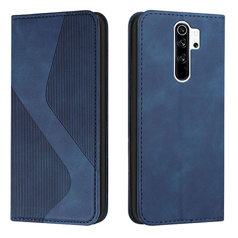 Handytasche Stand Schutzhülle Flip Leder Hülle H03X für Xiaomi Poco M2 Blau