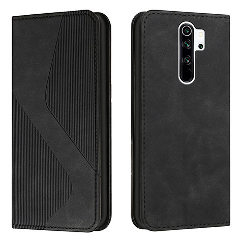 Handytasche Stand Schutzhülle Flip Leder Hülle H03X für Xiaomi Poco M2 Schwarz