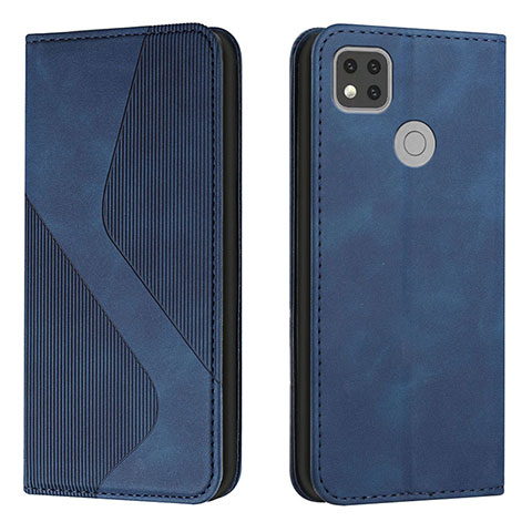 Handytasche Stand Schutzhülle Flip Leder Hülle H03X für Xiaomi Redmi 9 Activ Blau