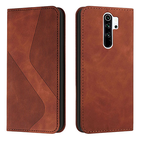 Handytasche Stand Schutzhülle Flip Leder Hülle H03X für Xiaomi Redmi 9 Braun