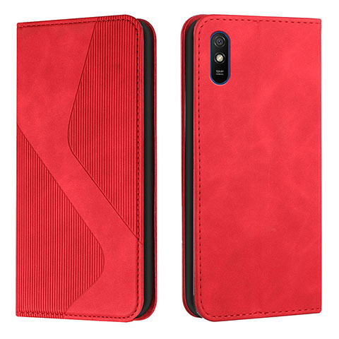 Handytasche Stand Schutzhülle Flip Leder Hülle H03X für Xiaomi Redmi 9AT Rot