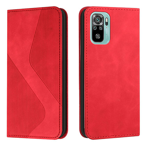 Handytasche Stand Schutzhülle Flip Leder Hülle H03X für Xiaomi Redmi Note 10S 4G Rot