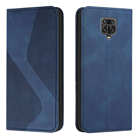 Handytasche Stand Schutzhülle Flip Leder Hülle H03X für Xiaomi Redmi Note 9 Pro Blau