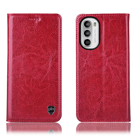 Handytasche Stand Schutzhülle Flip Leder Hülle H04P für Motorola Moto Edge (2022) 5G Rot