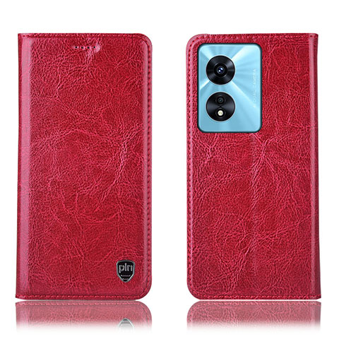 Handytasche Stand Schutzhülle Flip Leder Hülle H04P für Oppo A1 5G Rot