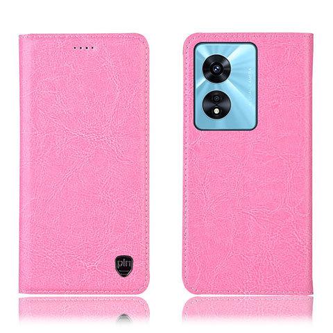 Handytasche Stand Schutzhülle Flip Leder Hülle H04P für Oppo A1 Pro 5G Rosa