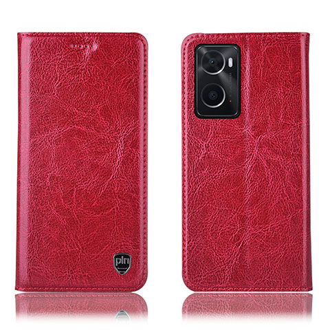 Handytasche Stand Schutzhülle Flip Leder Hülle H04P für Oppo A36 Rot