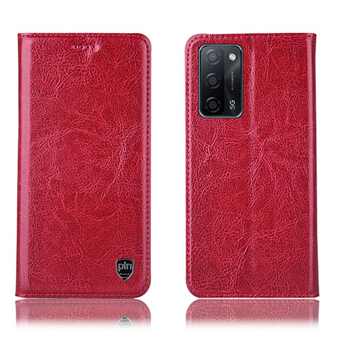 Handytasche Stand Schutzhülle Flip Leder Hülle H04P für Oppo A53s 5G Rot