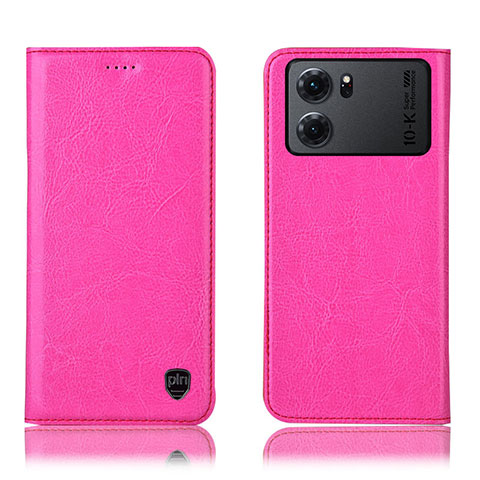 Handytasche Stand Schutzhülle Flip Leder Hülle H04P für Oppo K10 5G Pink