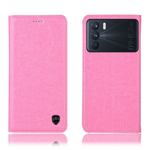 Handytasche Stand Schutzhülle Flip Leder Hülle H04P für Oppo K9 Pro 5G Rosa