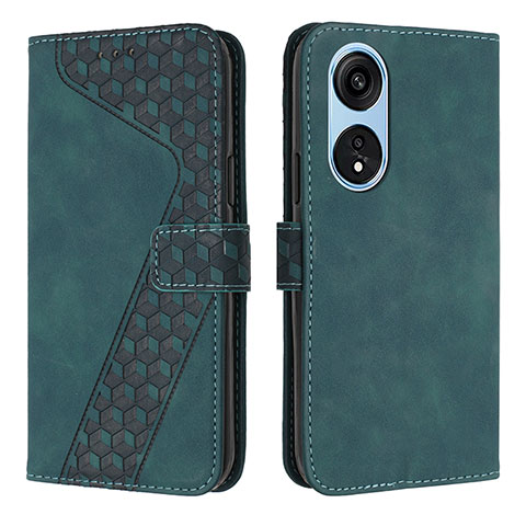 Handytasche Stand Schutzhülle Flip Leder Hülle H04X für Huawei Honor X5 Plus Grün