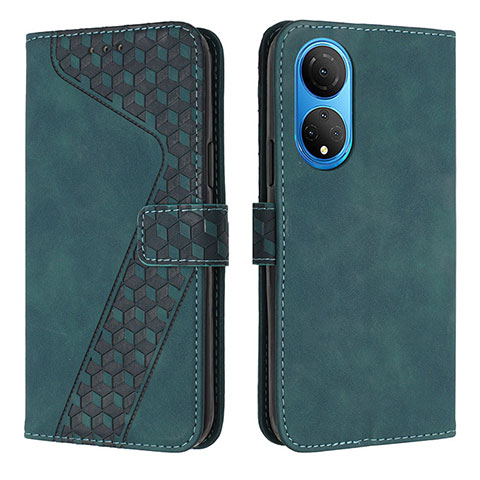 Handytasche Stand Schutzhülle Flip Leder Hülle H04X für Huawei Honor X7 Grün