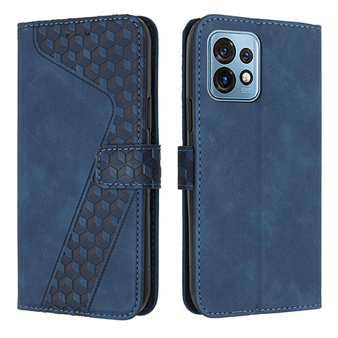 Handytasche Stand Schutzhülle Flip Leder Hülle H04X für Motorola Moto Edge Plus (2023) 5G Blau