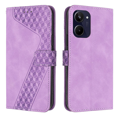 Handytasche Stand Schutzhülle Flip Leder Hülle H04X für Realme 10 Pro 5G Violett