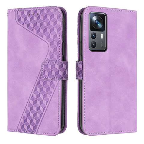 Handytasche Stand Schutzhülle Flip Leder Hülle H04X für Xiaomi Mi 12T 5G Violett