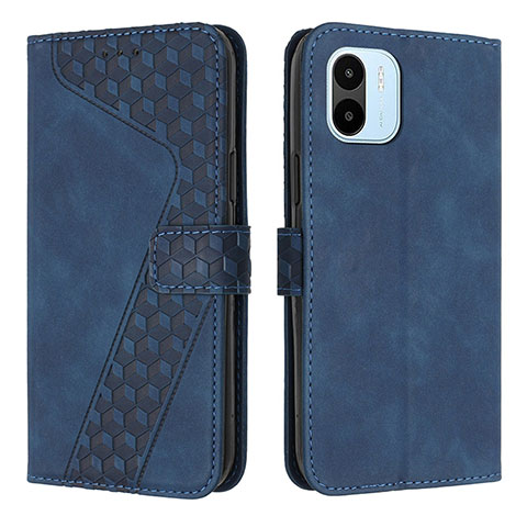 Handytasche Stand Schutzhülle Flip Leder Hülle H04X für Xiaomi Poco C50 Blau