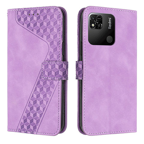 Handytasche Stand Schutzhülle Flip Leder Hülle H04X für Xiaomi Redmi 9 India Violett