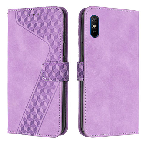 Handytasche Stand Schutzhülle Flip Leder Hülle H04X für Xiaomi Redmi 9A Violett