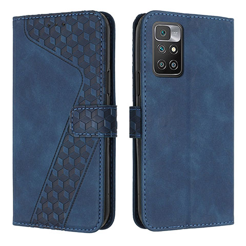 Handytasche Stand Schutzhülle Flip Leder Hülle H04X für Xiaomi Redmi Note 11 4G (2021) Blau