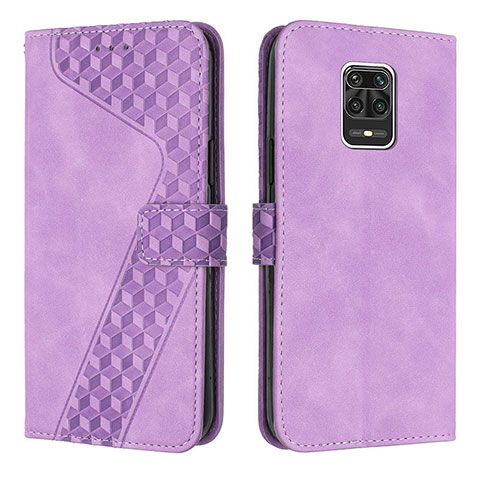 Handytasche Stand Schutzhülle Flip Leder Hülle H04X für Xiaomi Redmi Note 9 Pro Max Violett