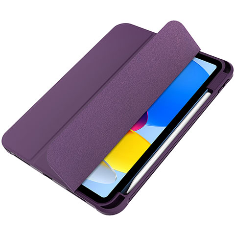 Handytasche Stand Schutzhülle Flip Leder Hülle H05 für Apple iPad 10.9 (2022) Violett