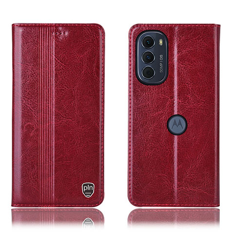 Handytasche Stand Schutzhülle Flip Leder Hülle H05P für Motorola Moto Edge (2022) 5G Rot