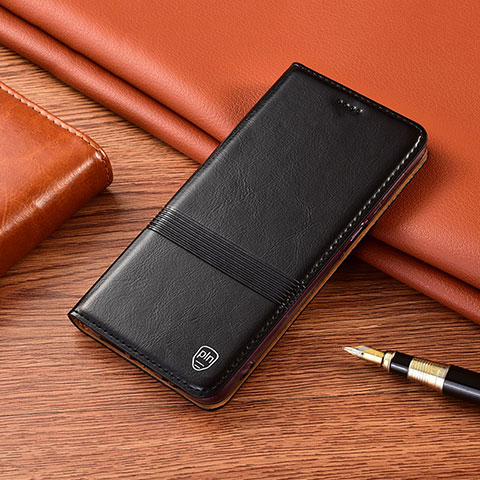 Handytasche Stand Schutzhülle Flip Leder Hülle H05P für Xiaomi Redmi Note 12 Pro+ Plus 5G Schwarz