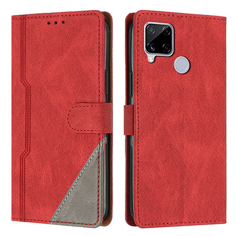 Handytasche Stand Schutzhülle Flip Leder Hülle H05X für Realme 7i RMX2193 Rot