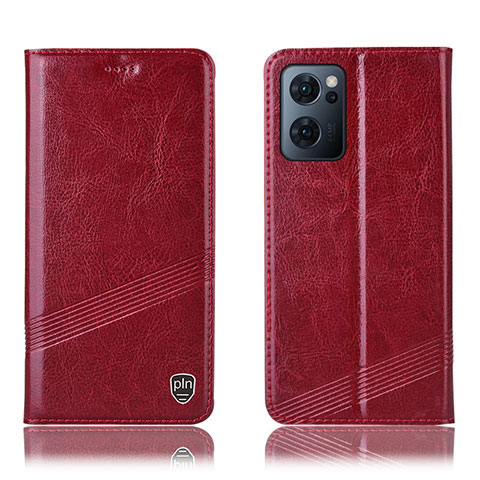 Handytasche Stand Schutzhülle Flip Leder Hülle H06P für OnePlus Nord CE 2 5G Rot