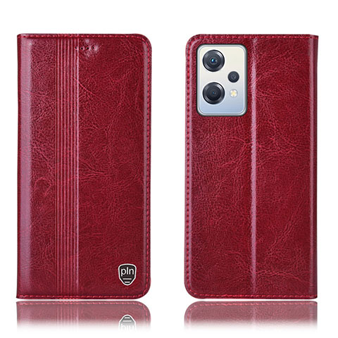 Handytasche Stand Schutzhülle Flip Leder Hülle H06P für Oppo K10X 5G Rot