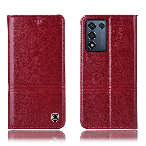 Handytasche Stand Schutzhülle Flip Leder Hülle H06P für Realme 9 SE 5G Rot