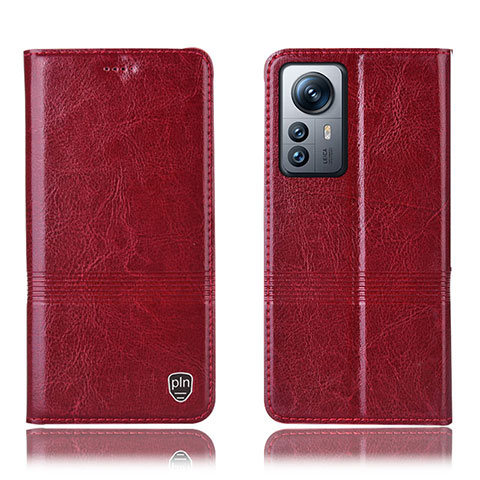 Handytasche Stand Schutzhülle Flip Leder Hülle H06P für Xiaomi Mi 12S 5G Rot