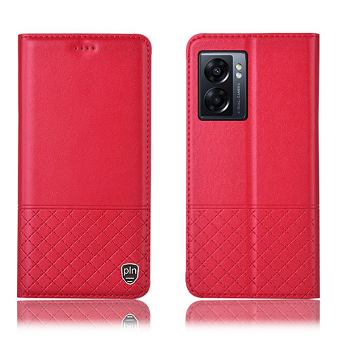 Handytasche Stand Schutzhülle Flip Leder Hülle H07P für OnePlus Nord N300 5G Rot