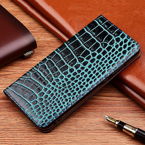 Handytasche Stand Schutzhülle Flip Leder Hülle H08P für Apple iPhone Xs Blau