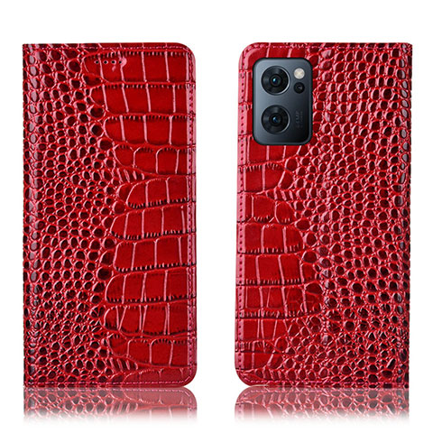 Handytasche Stand Schutzhülle Flip Leder Hülle H08P für OnePlus Nord CE 2 5G Rot