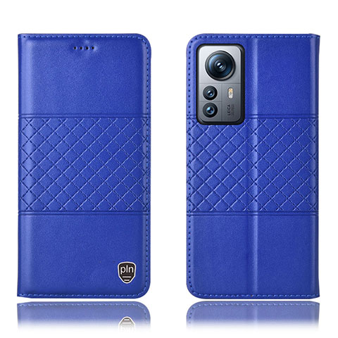 Handytasche Stand Schutzhülle Flip Leder Hülle H09P für Xiaomi Mi 12 Pro 5G Blau