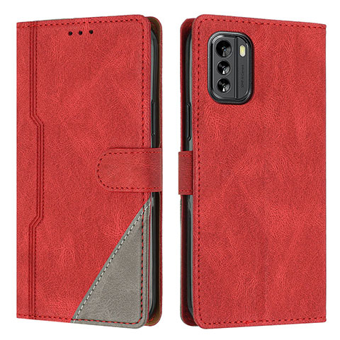 Handytasche Stand Schutzhülle Flip Leder Hülle H09X für Nokia G60 5G Rot