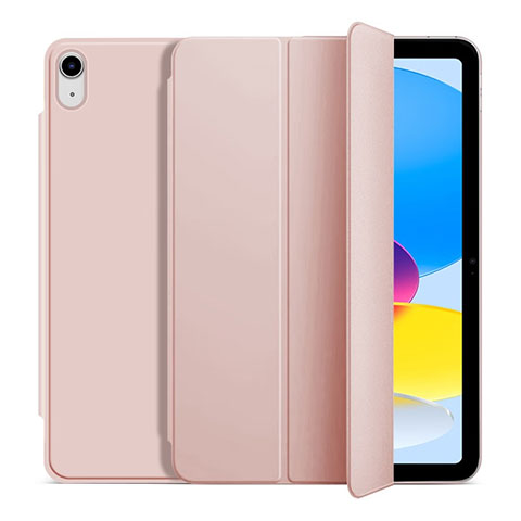 Handytasche Stand Schutzhülle Flip Leder Hülle H10 für Apple iPad 10.9 (2022) Rosegold